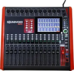 Mesa De Som Digital Soundvoice Shift 16 Efeito 6 Auxiliares Banda Igreja Evento