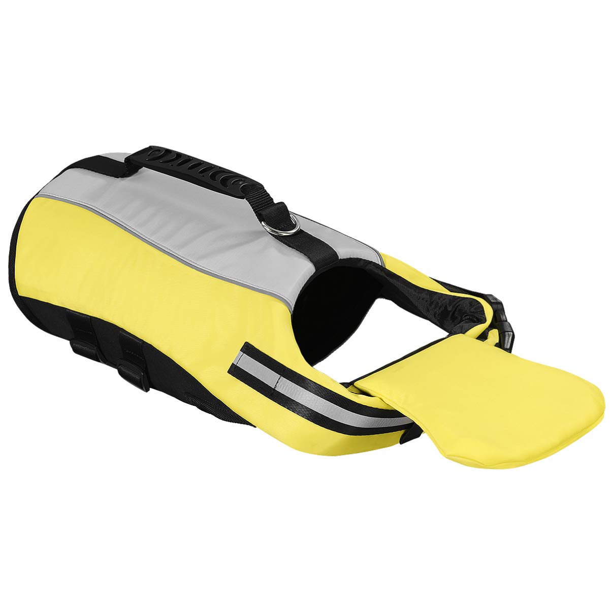 POPETPOP Pet Life Saving Devices Waterproof Dog Floatation Vest Dog Life Vest Pet Life Vest Buoy for Puppy Dog Size (Yellow)