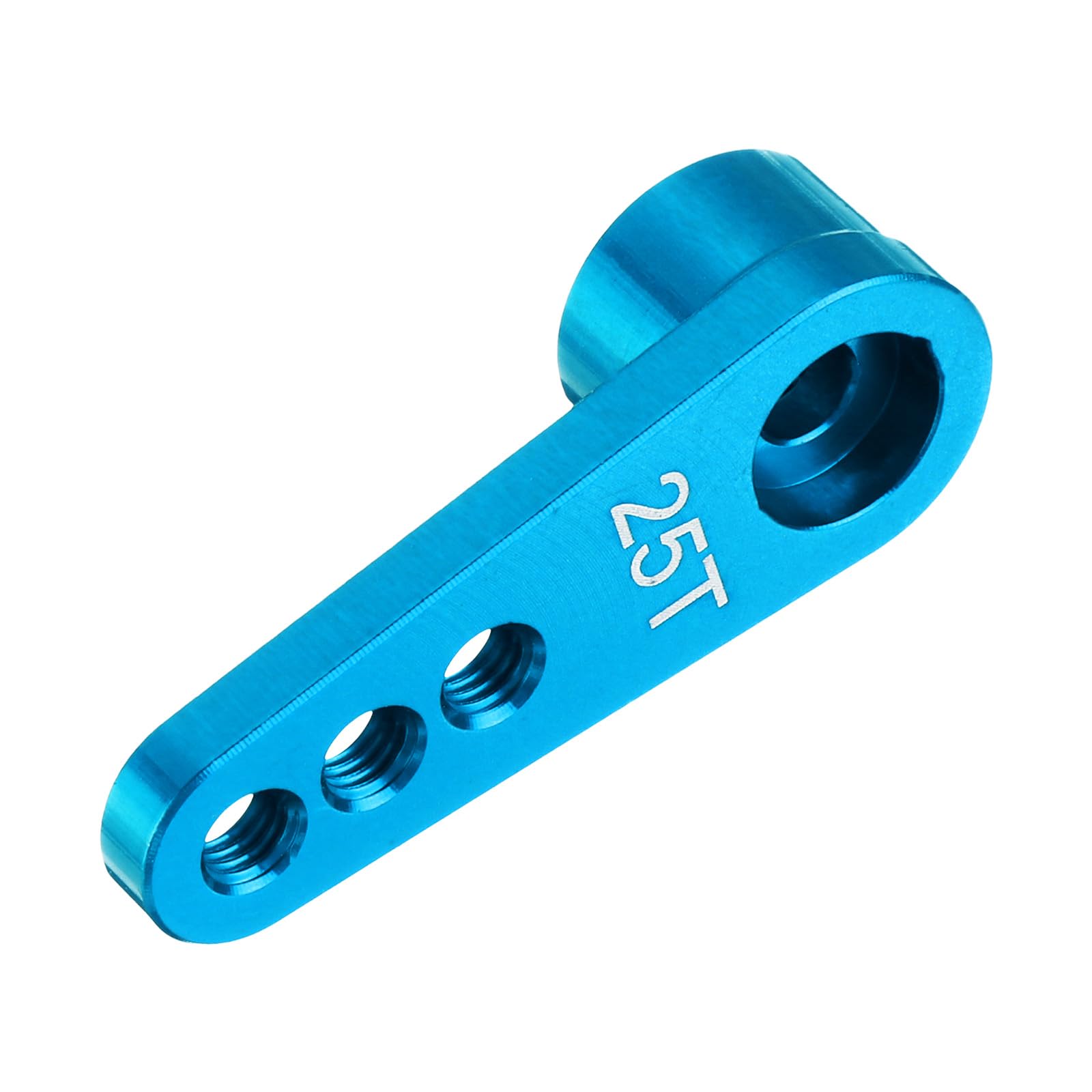 QUARKZMAN 5pz Alluminio Servo Avvisatore Acustico 28mm Lunghezza Blu | 25t Servo Avvisatore Acustico Sterzo Corto Braccio, Adatto per Fai Da Te RC Auto/Barca/Aerei Barca Modello Accessori