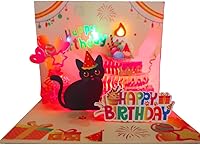 Vista 13 de Tarjetas de Cumpleaños 3D Desplegables Hechas a Mano con Sobres para Hermana/Mamá/Esposa/Niños/Niño/Niña/Amigo (Paquete de 3)