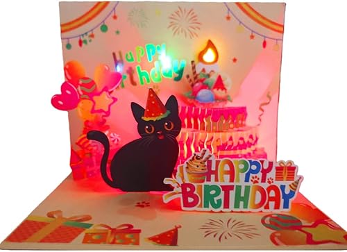 Miniatura 13 de Tarjetas de Cumpleaños 3D Desplegables Hechas a Mano con Sobres para Hermana/Mamá/Esposa/Niños/Niño/Niña/Amigo (Paquete de 3)