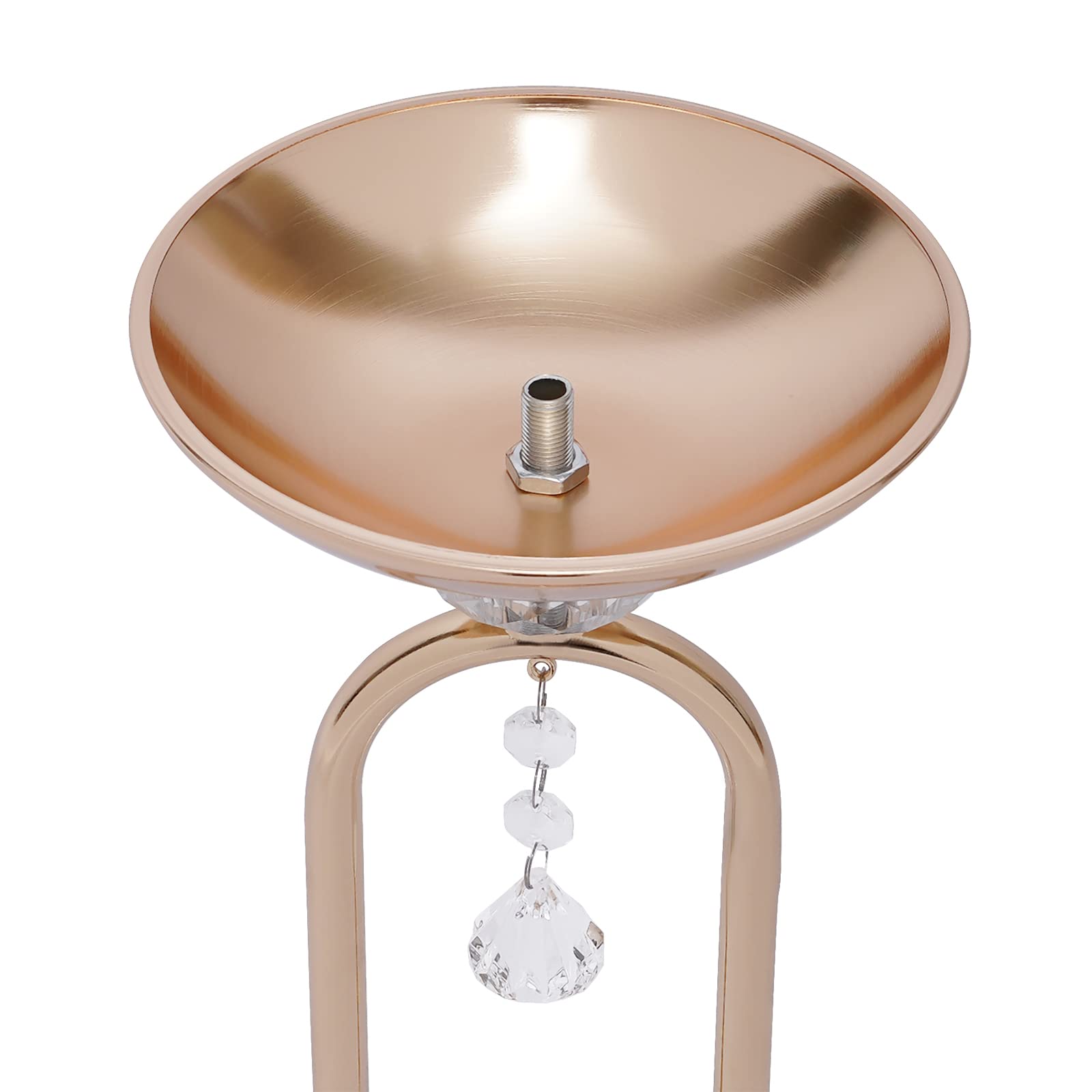 Lot de 10 centres de table dorés - En métal - 13,5 x 44,5 cm - Pour mariages, fêtes d'anniversaire, anniversaires et Saint-Valentin