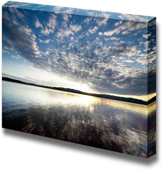 Canvas Prints Wall Art - Beautiful Scenery/Landscape Autumn Japanese Garden with Maple | Modern Wall Decor/Home Decoration Stretched Gallery Canvas Wrap Giclee Print & Ready to Hang - 12" x 18"