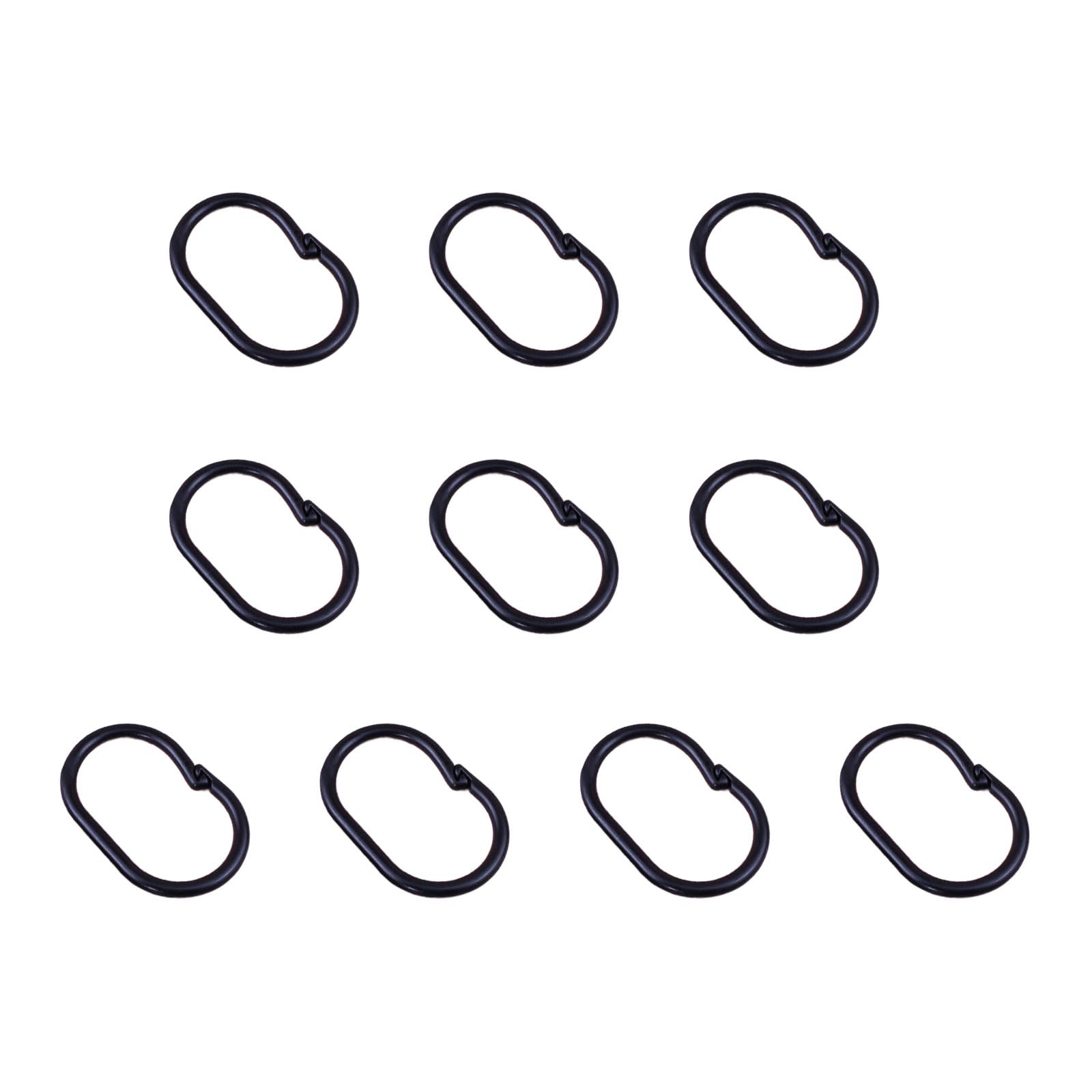 Xjdzineq 100pcs Multipurpose Curtain Rings Waterproof Bathroom Accessories Storage Hook for Kitchen Garden Shower Hooks
