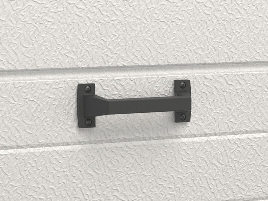 Vente-unique - Porte de garage sectionnelle effet bois anthracite motorisée L254 x H218 cm - PRIETA