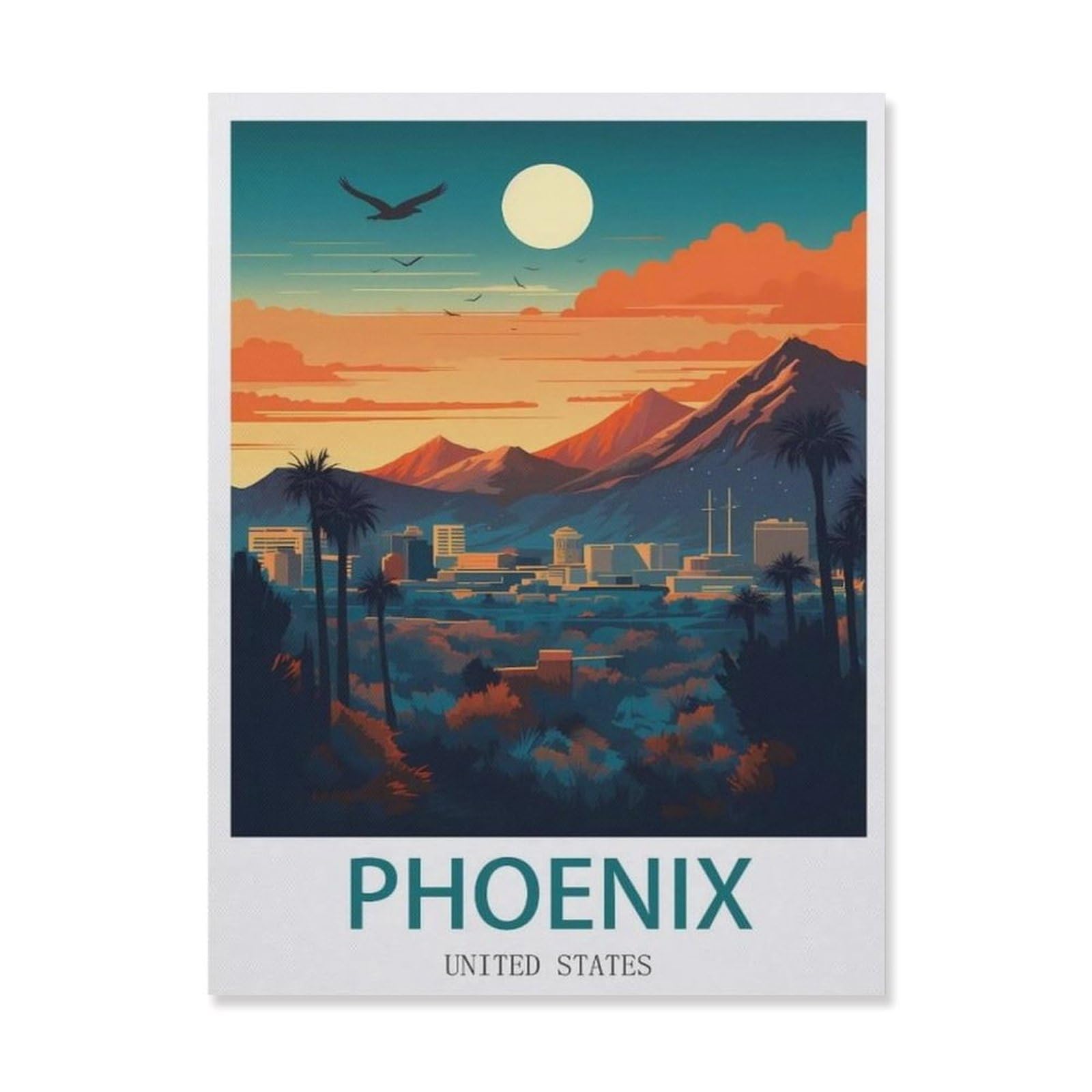 Metal Signs，Phoenix United States(15x30cm）