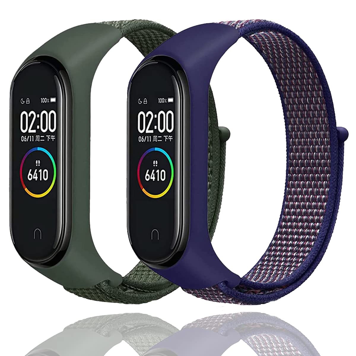 Correa de nailon para Xiaomi Mi Band 7/6/5/4/3, pulsera de repuesto de nailon ajustable, compatible con Xiaomi Mi Band 7/6/5/4/3 para mujeres y hombres — view 17
