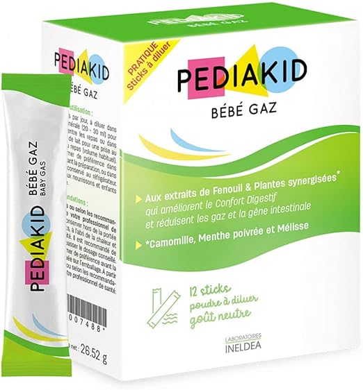 Pediakid Bebe Gaz Sticks Aide A Reduire Les Gaz Des Nourrissons Et Des Enfants En Bas