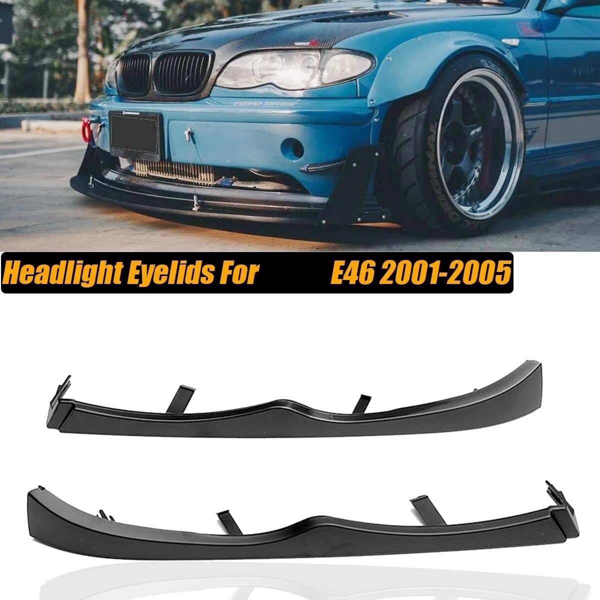Reflektor powieki pokrywa listwa brwiowa, dla E46 330i 330Xi