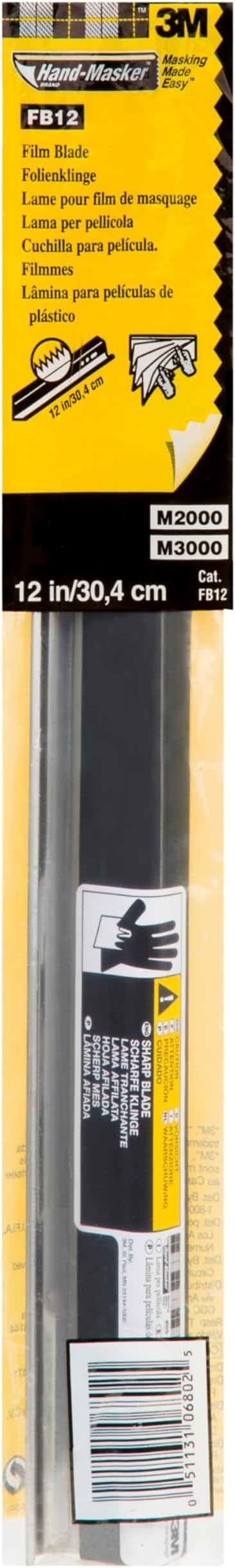 3M Hand-Masker 12-Inch Film Blade, FB12, for use with 3M Hand-Masker M3000 Tool