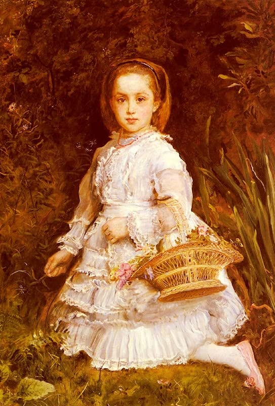 Peinture sur Toile Nordique 60x90cm Portrait Gracia Lees Everett Millais Déco Chambre