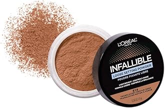 L’Oréal Paris L'Oreal Infallible Tinted Loose Setting Powders, Matte Finish, Lightweight, No White Cast, 2 Shades From Light To Deep, Translucent Light-medium, 0.26 Oz