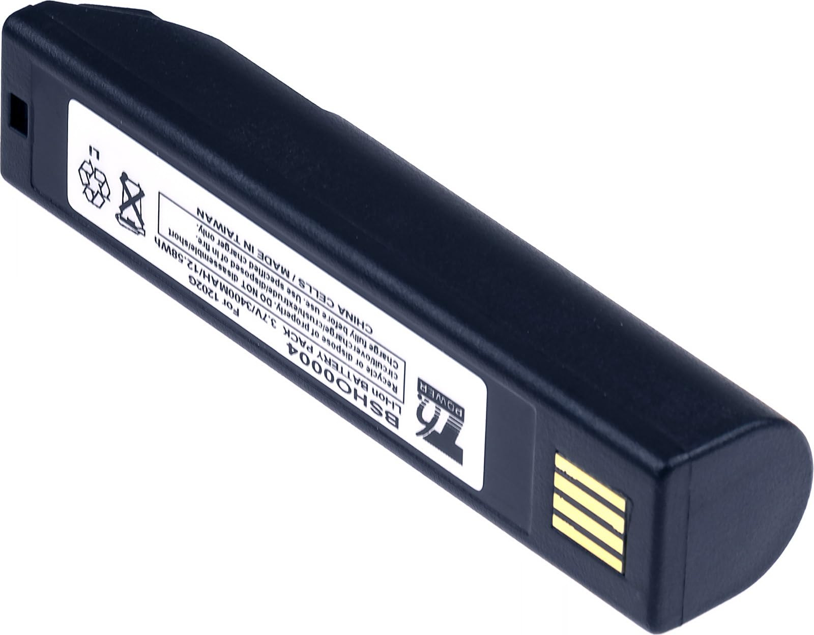 Akku für Honeywell Barcodescanner, Teilenummer BAT-SCN01, Li-Ion, 3,7 V, 3400 mAh (12,5 Wh), schwarz
