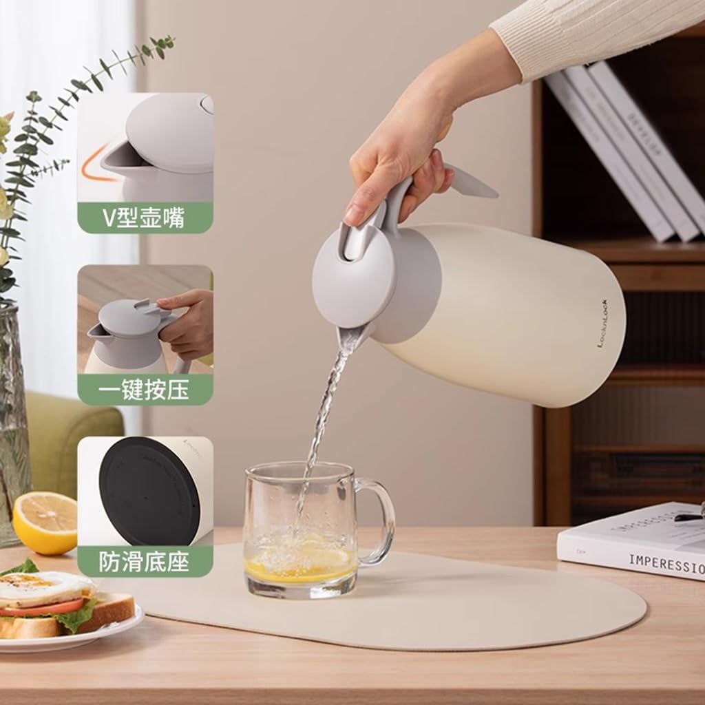 Botella de agua aislada térmica para café, acero inoxidable, doble pared, dispensador de bebidas