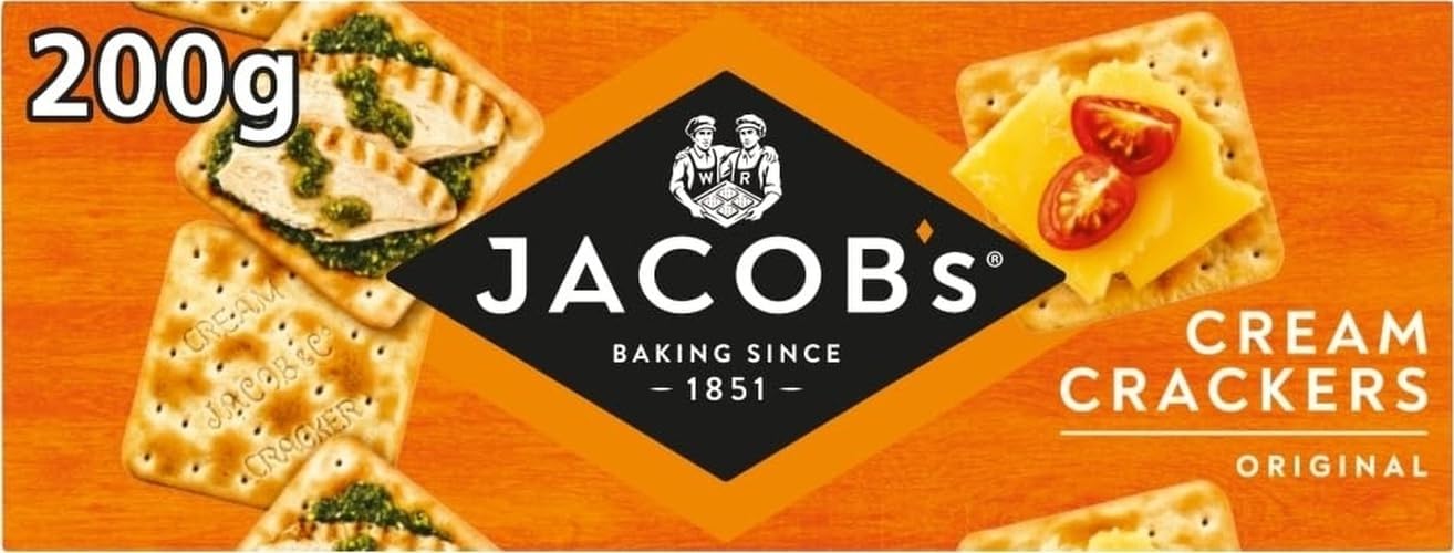 JACOB'S Original Cream Crackers, 200g (Pack of 1)