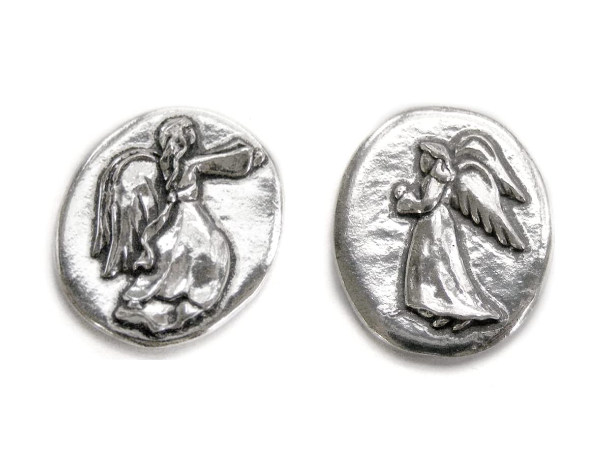 Amazon.com: Basic Spirit Angel Pocket Token Coin -Handcrafted Pewter Gift  for Coin Collecting with Inspirational Words(Guardian/Faith) 2 Sets :  Office Products