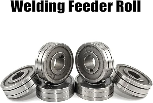 Miniatura 3 de MIG MAG Rodillo de alimentación de soldadura Rueda de transmisión de alambre 0.024 in 0.031 in 0.039 in Knurl K Groove para acero Aluminio Flux Cord