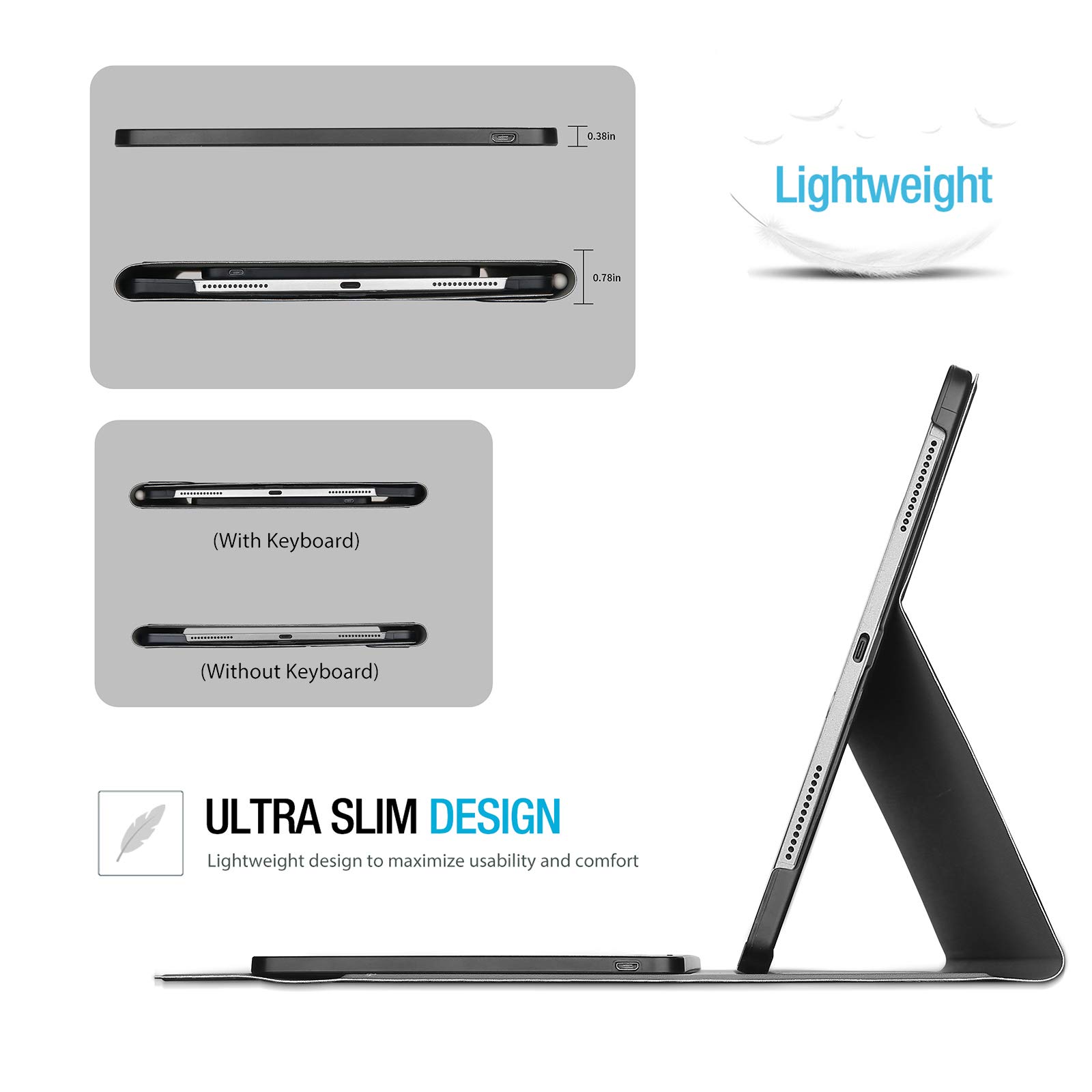 Amazon.com: ProCase iPad Pro 12.9 2020 & 2018 Keyboard Case