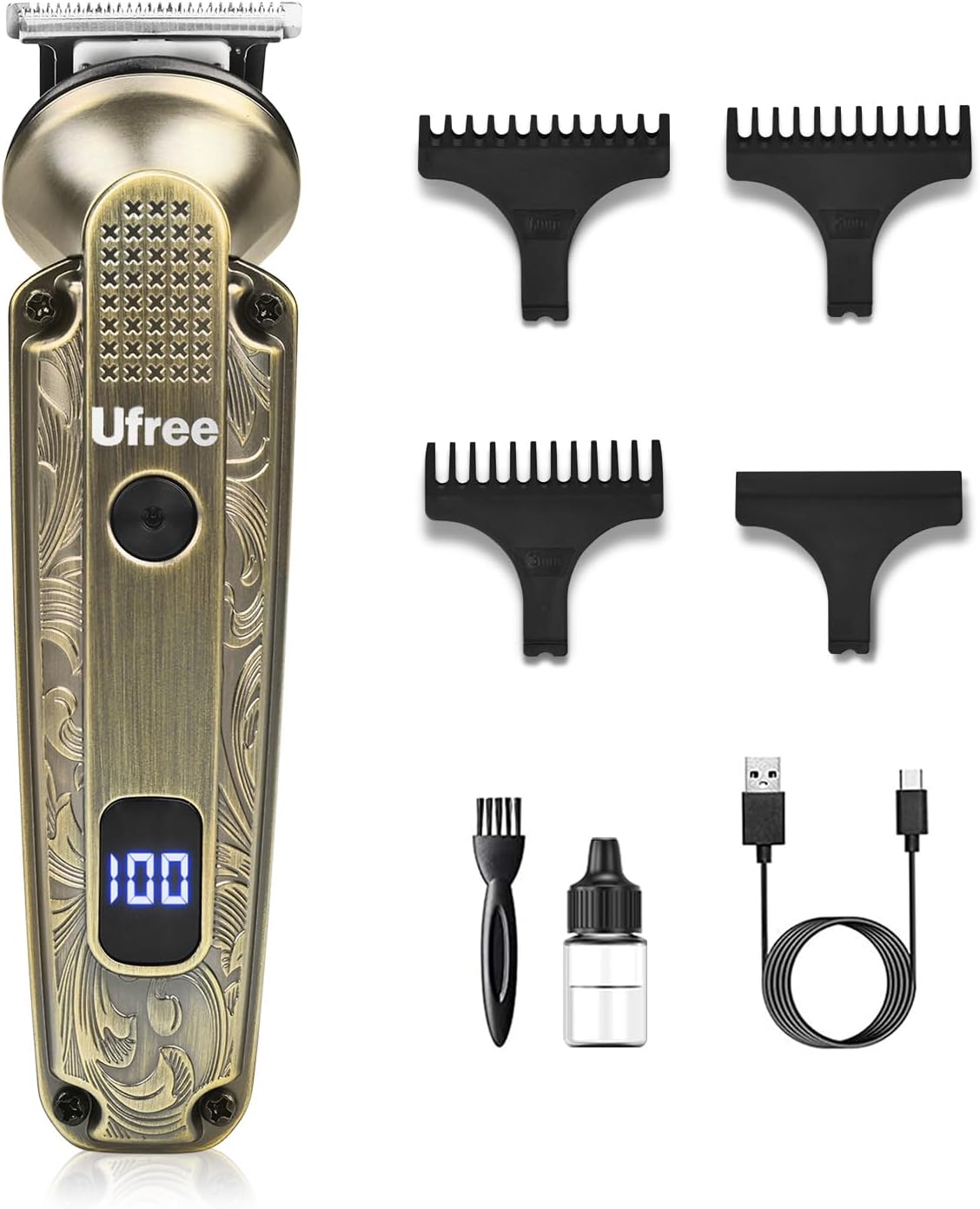 Ufree Beard Trimmer for Men, Electric Razor Shavers Cordless Hair Clippers, Grooming Kit for Face, Mustache & Body, Gifts for Men