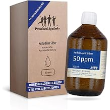 Colloidal Silver 50 ppm 100% Natural Colloidal Silver Water Without Chemical Additives From Pharmacy Manufacture 500 ml