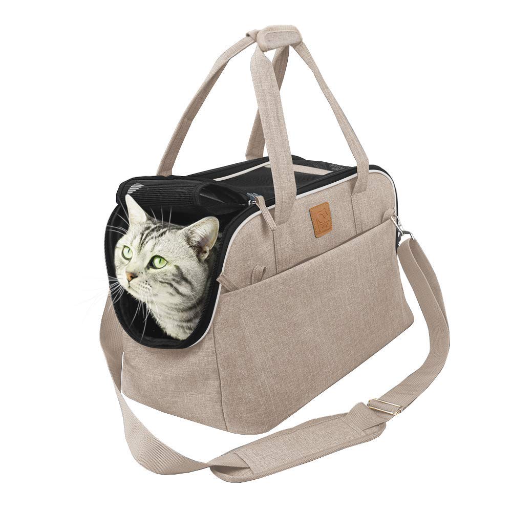 Amazon | Purrpy 猫キャリー小型犬 猫用 2way ショルダーペット