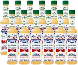Lucas Upper Cylinder Lubricant & Fuel Injector Cleaner (5.25 oz.)-12 Pack