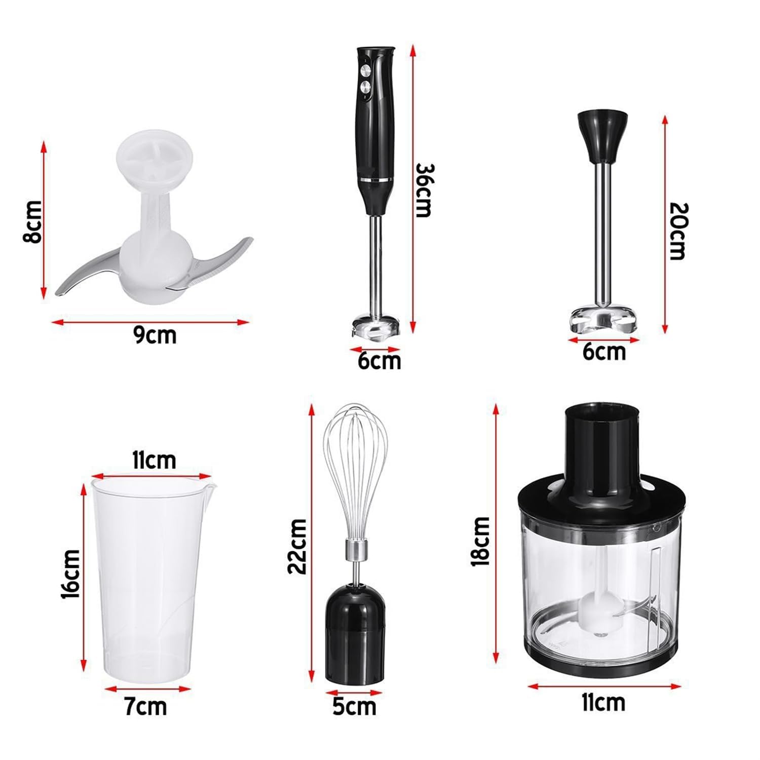Ręczny Blender, Mocny Silnik 700 W, Wielofunkcyjny Blender Kuchenny, Ostrza Ze Stali Nierdzewnej 304, Narzędzia Do Przygotowywania Jedzenia Dla Dzieci