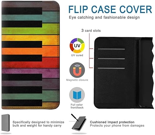 Miniatura 2 de RW3451 Colorful Piano PU Leather Flip Case Cover for Samsung Galaxy A32 5G