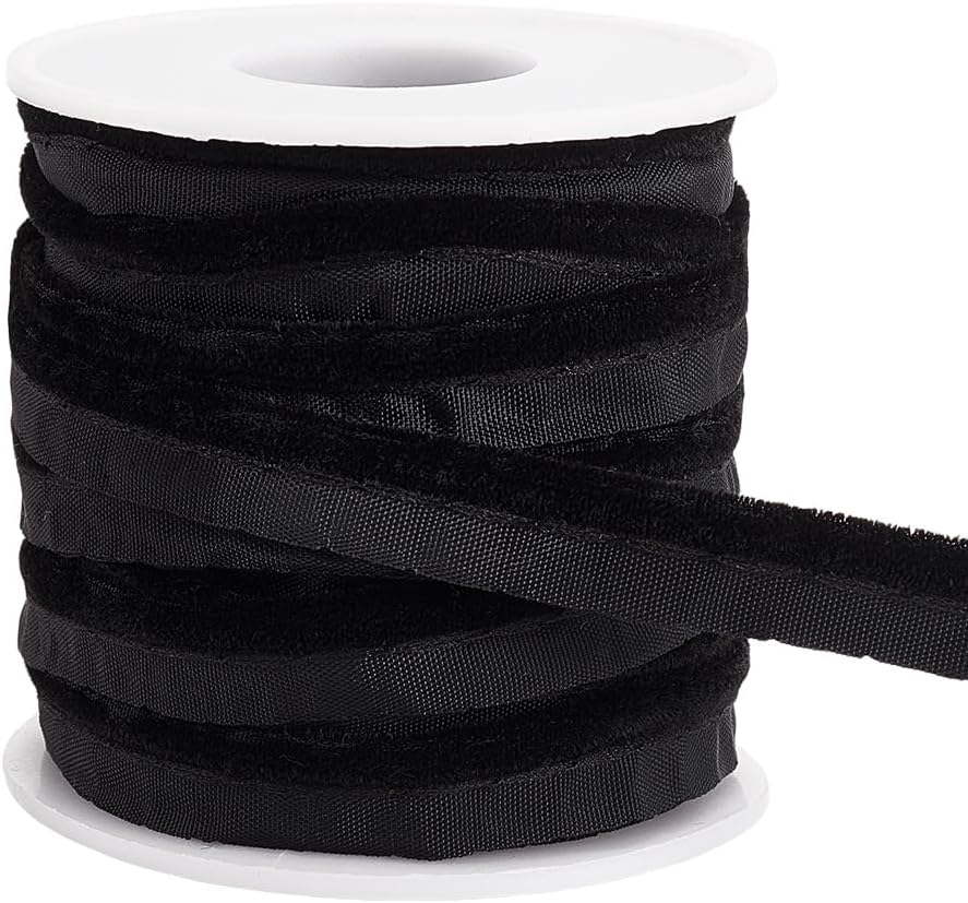 BENECREAT 6M/6.5 Yards antislip siliconen elastische grijper, 51 mm brede polyester oostische tape dot siliconen ondersteunde grijper voor kledingstuk naaien project, zwart 2 mm dik