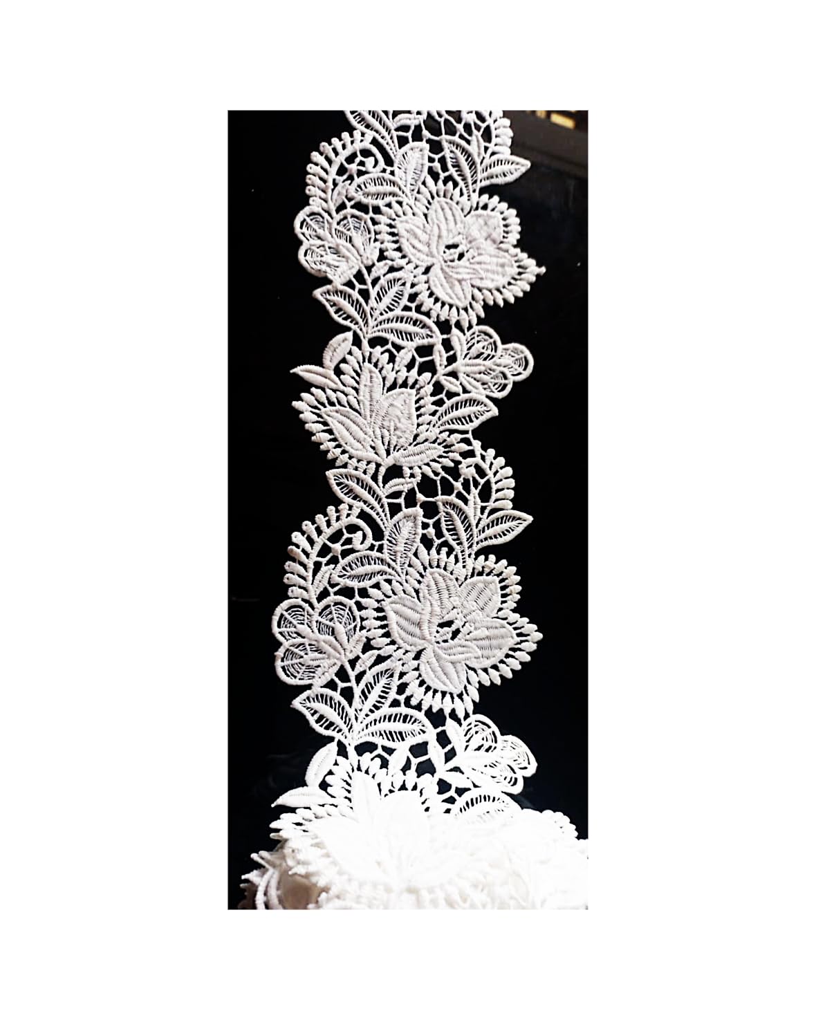 White Fabric Laces for All Types of Fabrics, Home Decoration,Art Craft. … (Only Floral GPO) White Fabric Laces for All Types of Fabrics, Home Decoration,Art Craft. … (Only Floral GPO)
