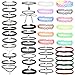 40 Stück Samt Choker Halskette Set Gummi Halsband Tattoo-Kette Schmuck-Sets Damen-Schmuck Velvet Halskette Tattoo Halsband Schwarz für Teen Girls Frauen