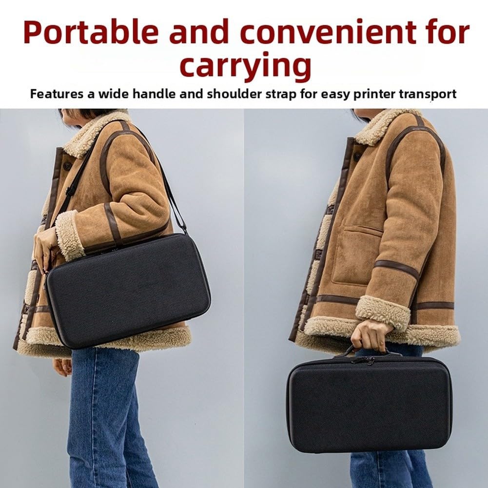 Bolsa de almacenamiento rígida para impresora HP Officejet 250, funda de transporte de EVA a prueba de golpes con interior espacioso para accesorios, caja protectora de viaje portátil