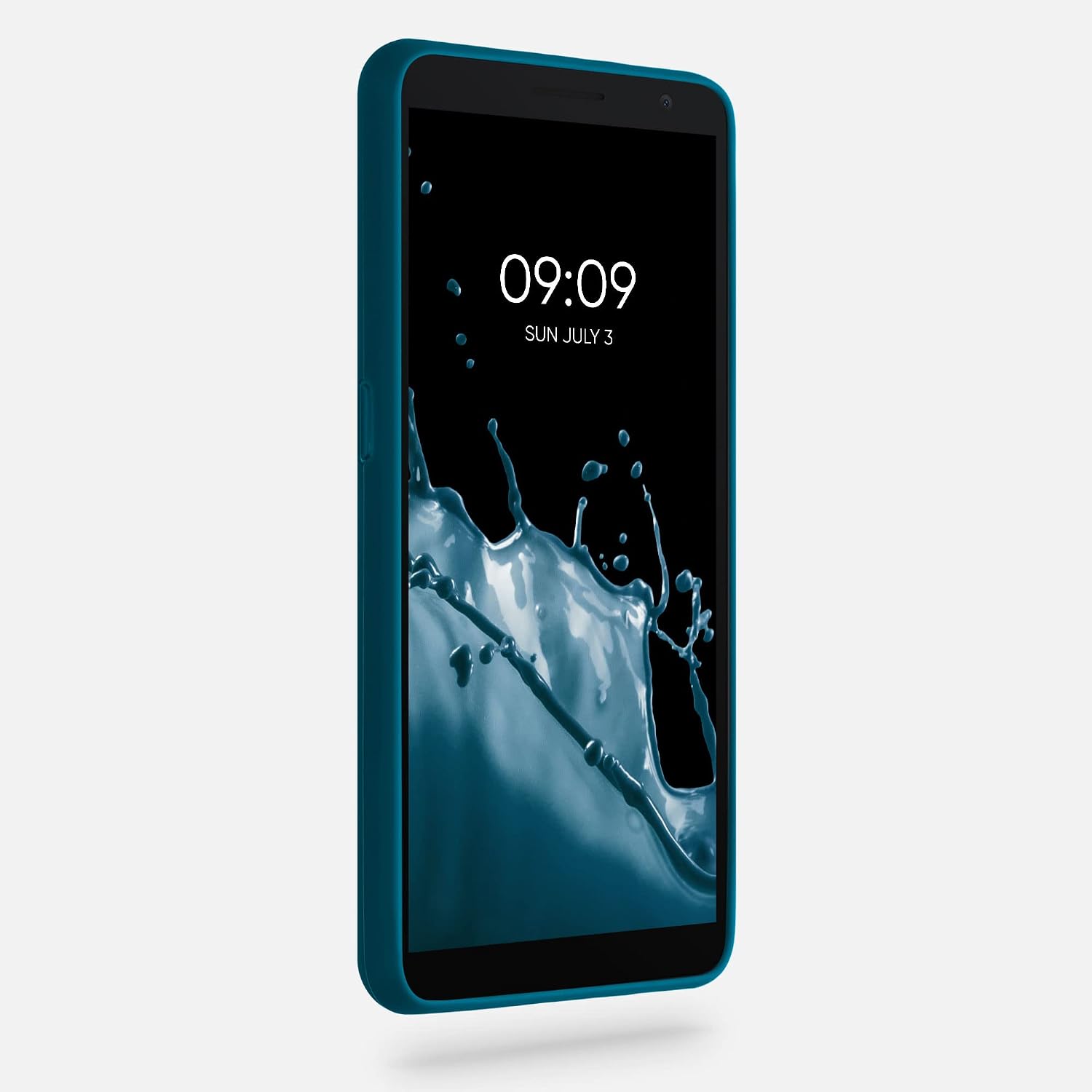 kwmobile Case Compatible with Alcatel 1B (2020) Case - Soft Slim Protective TPU Silicone Cover - Caribbean Blue