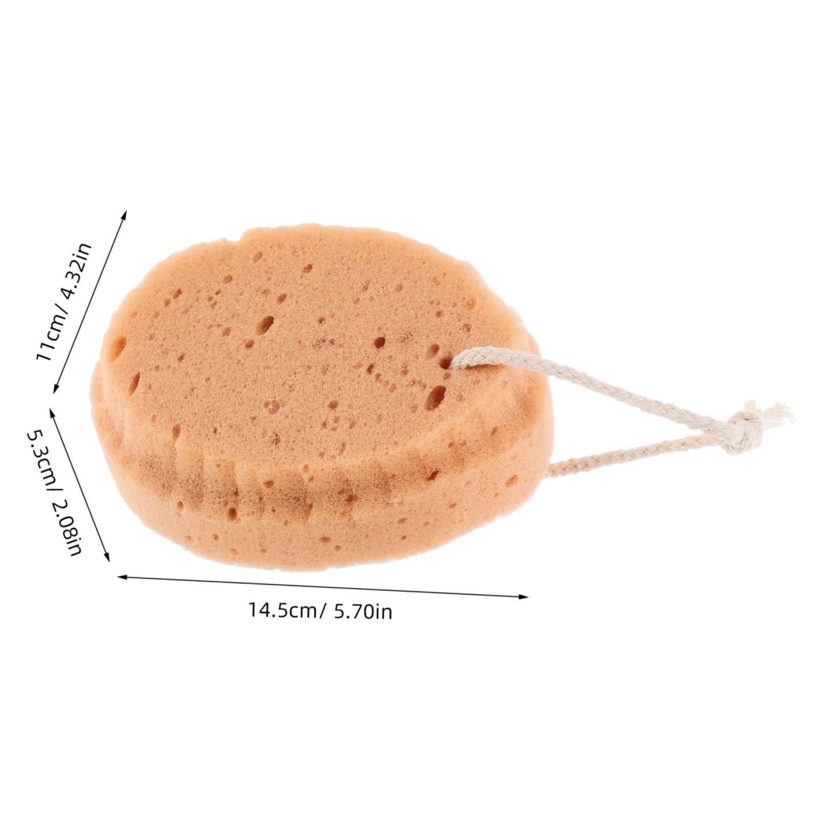 FRCOLOR 3pcs Shower Puff Soft Exfoliating Bath Sponges for Gentle Body Scrubbing for Newborns and Adults Convenient Hanging Storage and Skin Revitalization