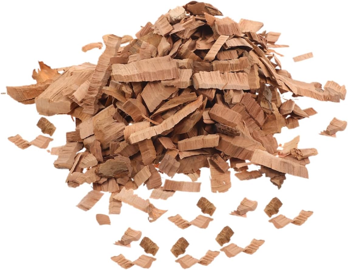 Toyvian Wood Smoking Chips: Applewood Chips for Smoking and Grilling Quick Lighting BBQ Wood Slices for Smokers Barbecue Accessories