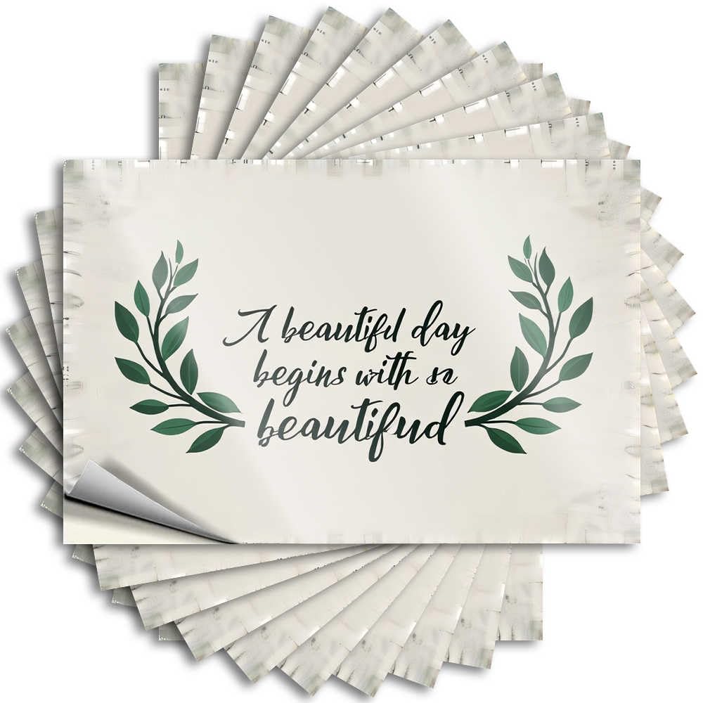 Abipuir Car Accessories Start Your Day Beautifully Stickers 10Pcs Decals for Cars Inappropriate Stickers(8X12CM)
