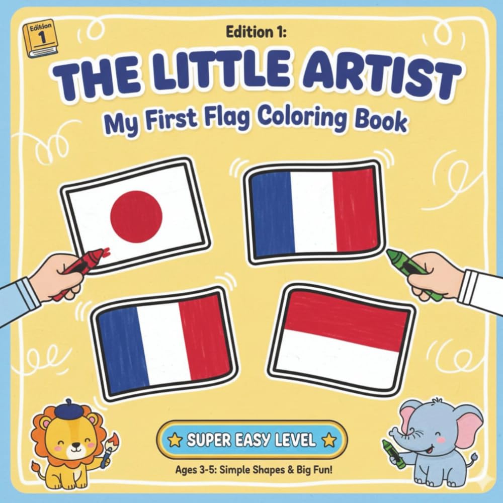 Flags of the World: Coloring book