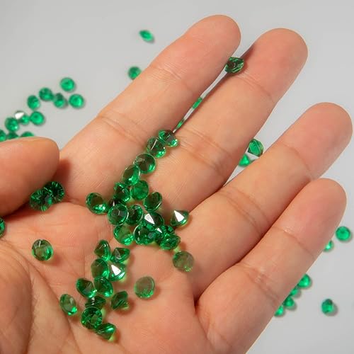 Miniatura 8 de Rellenos de jarrón acrílico, 8000 piezas de diamantes falsos de 0.157 pulgadas, piedras preciosas dispersas para mesa, bodas, espectáculos de novia,