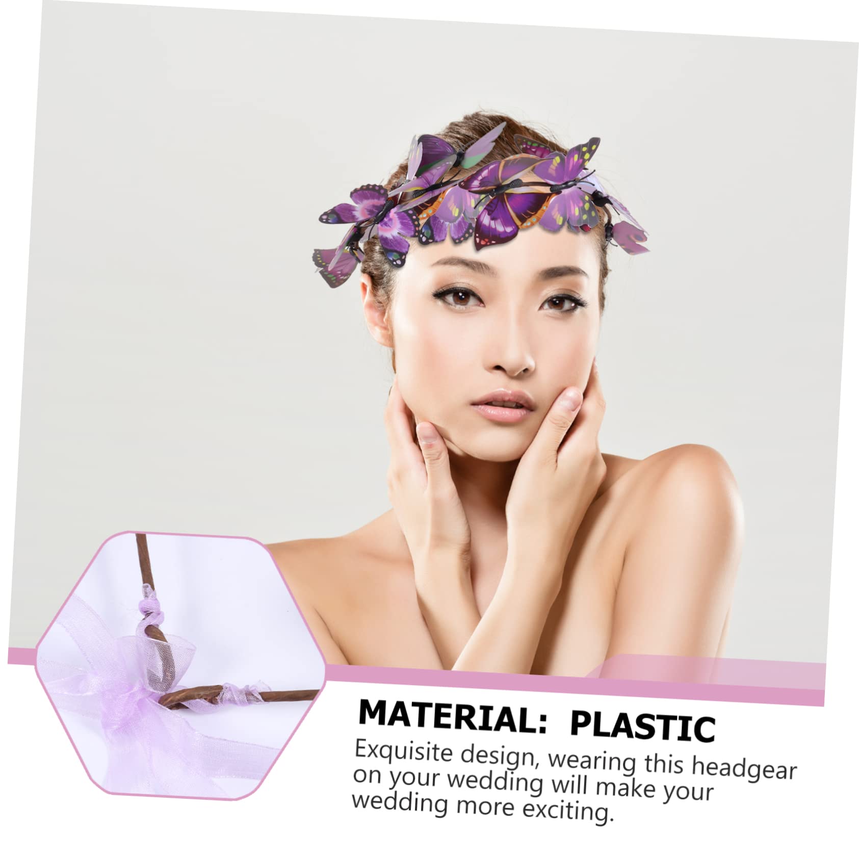 2 de tridimensionales, de cabeza de, accesorios para el pelo para mujeres, bodas, disfraz de carnaval para el pelo para la boda, guirnalda de flores para