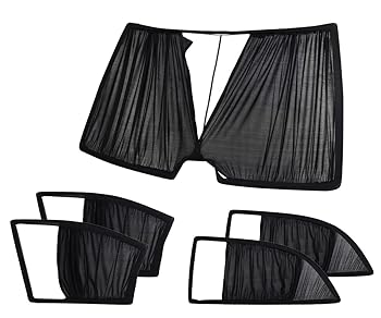 5 Piece Movable Sun Shield Curtain Set for Peugeot 504