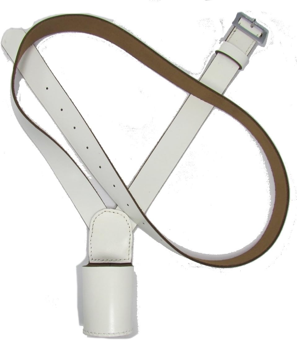 Ceinture Homme Drapeau Nautique - Taille 36 - Cuir/tissu, Boucle Laiton - Fabriquée Main USA (Vintage)