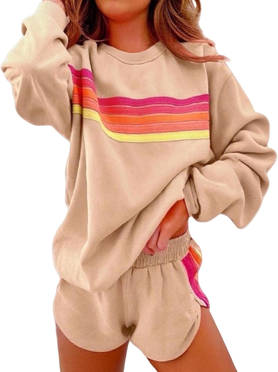 Rainbow Rope - Drift Set <br> Women's Embroidered T-shirt & Cotton Pajama