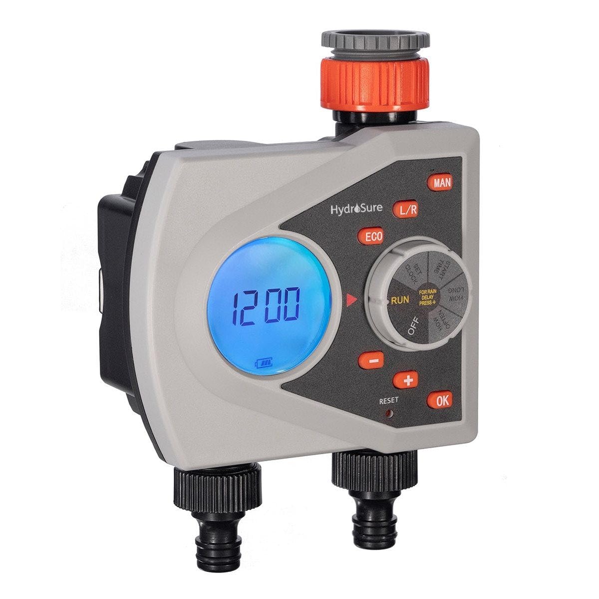 HydroSure Dual Outlet Digital Display Garden Watering Timer