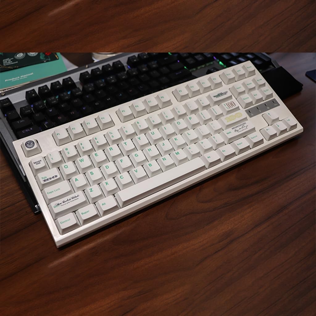 133Pcs PBT US Dollar Keycap Dye Sublimation Key Cover for Mechanical Keyboard