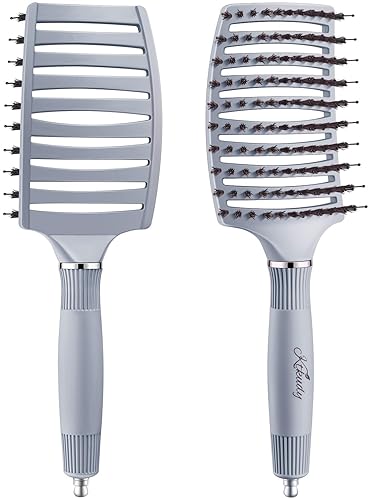 Miniatura 7 de KTKUDY Cepillo desenredante para cabello teñido, fino y frágil – Elimina nudos y reduce la rotura cepillo para cabello húmedo y seco – Cepillo Rosa