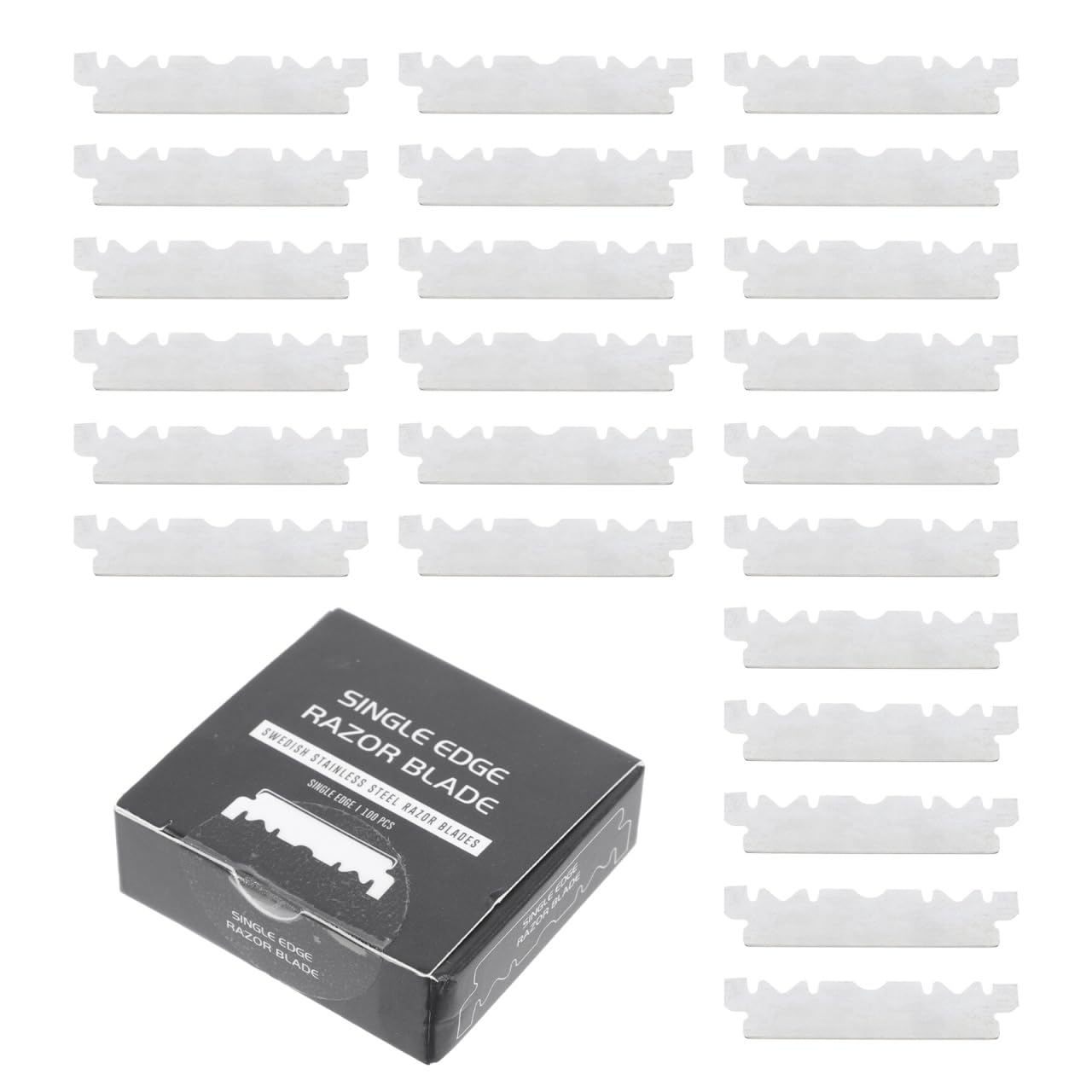 Housoutil Single Edge, 400PCS Stainless Straight Edge Barber for Straight