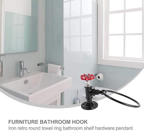 Miniatura 6 de DOITOOL - Toallero para colgar en la pared, estilo rústico, diseño rústico, ideal para baño y cocina