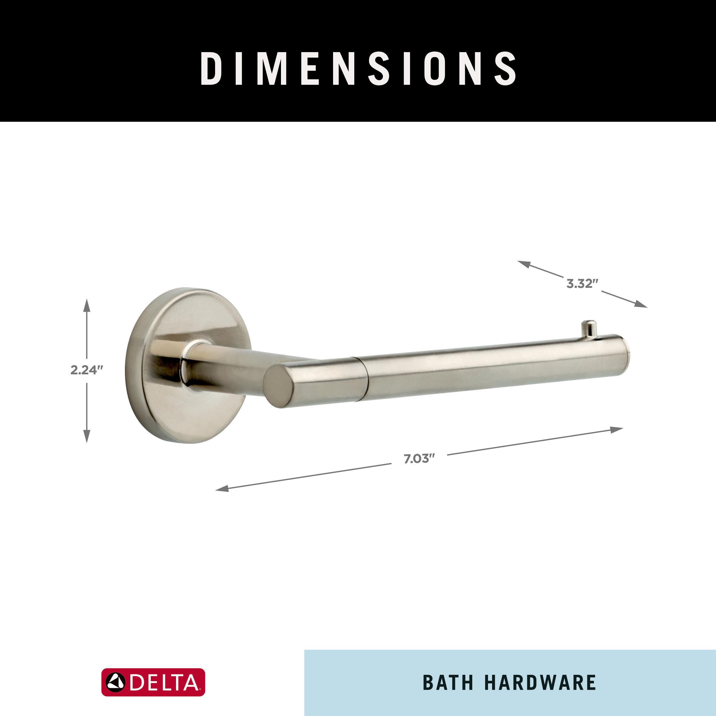 Delta Single Post Toilet Paper Holder | Stainless Steel | Wall Mount | Trinsic Bathroom Accessories — Amazon image 6
