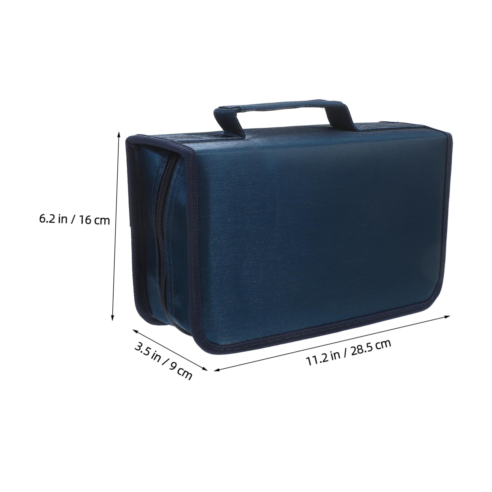 ULTECHNOVO 3pezzi Custodia Cd Portatile Organizer Compatto Per Dvd e Dischi Capacità Protezione Contro Graffi e Danni Per Uso Domestico e Auto Design Minimalista e Elegante