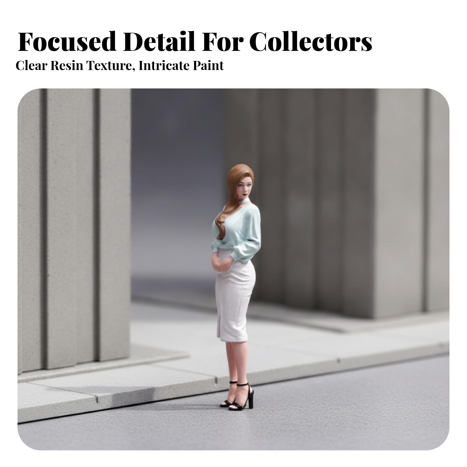 Figura Coleccionable Mujer Resina